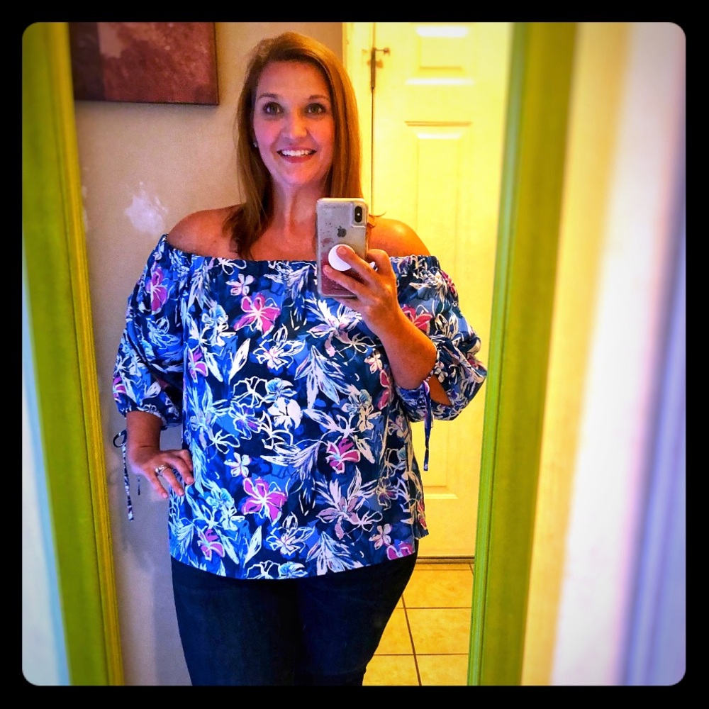 Lane Bryant Floral Shirt